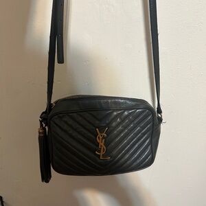 Saint Laurent Lou logo Plague camera bag